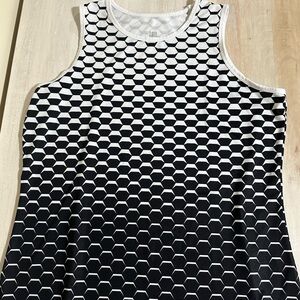 Tail Joely Tank Optical in black and white geometric print